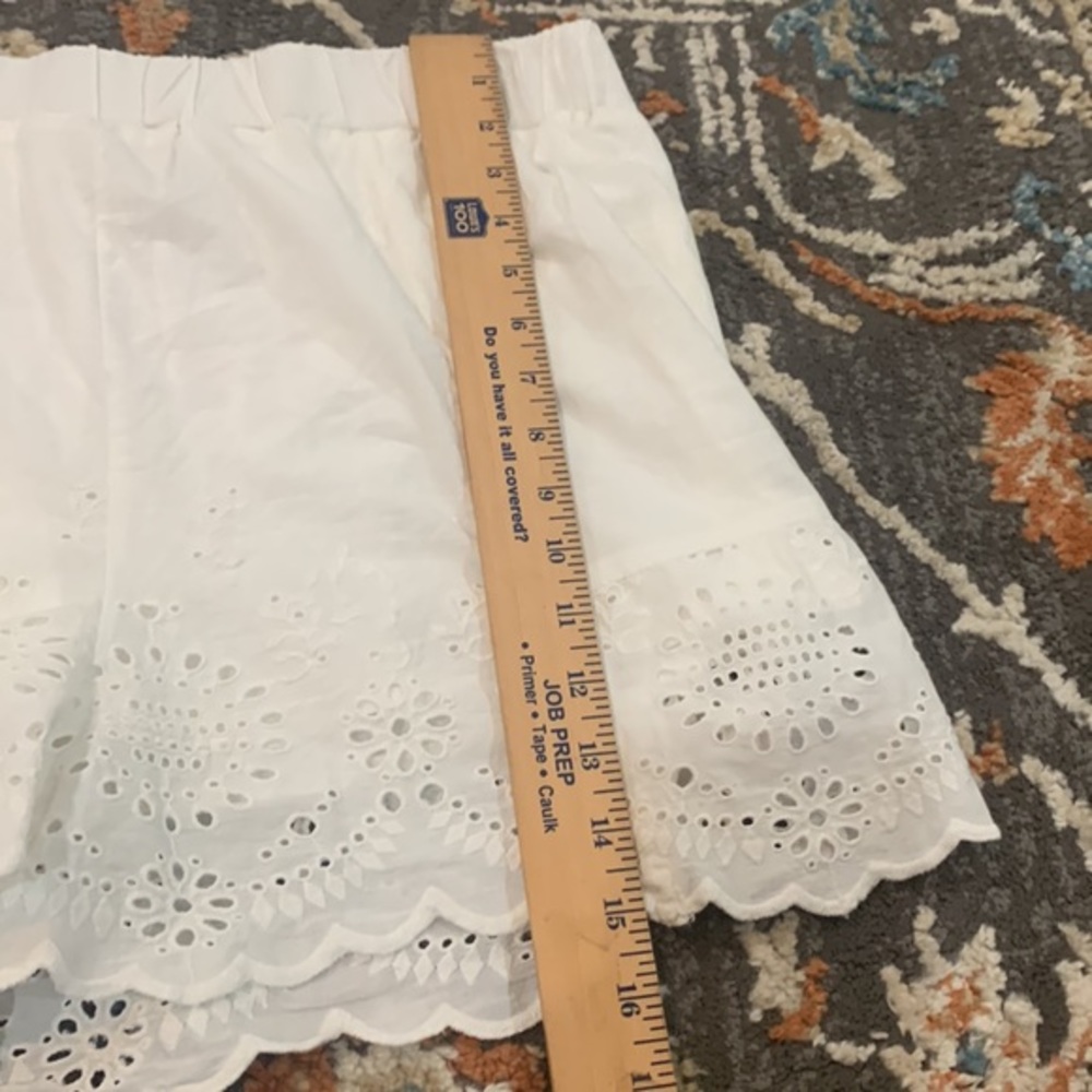 NWT Versona White Lace Bottom Shorts‎ Elastic Waist Women’s Size XL - Picture 7 of 7